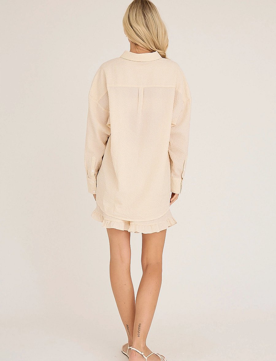 A-View - Sonja shirt - langärmlige hemden - pale yellow - 3