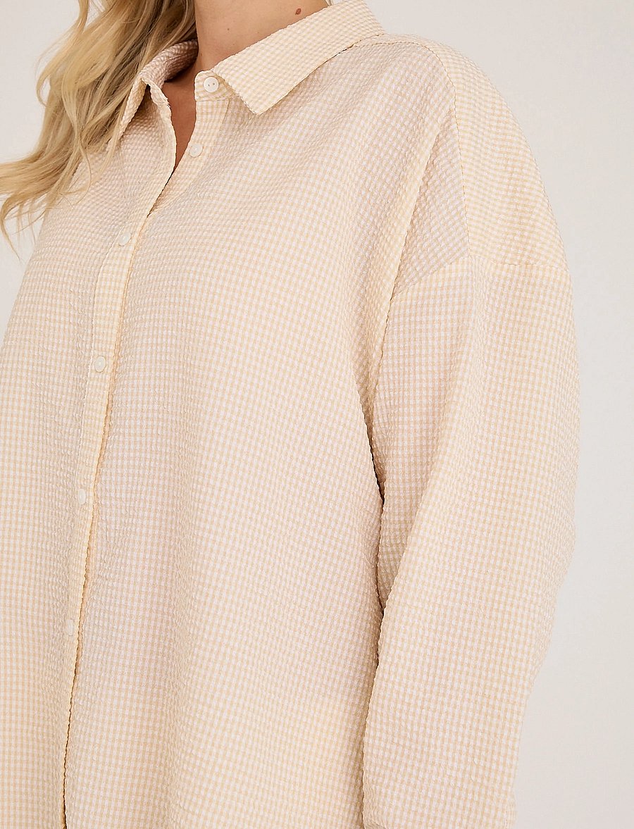A-View - Sonja shirt - langärmlige hemden - pale yellow - 4