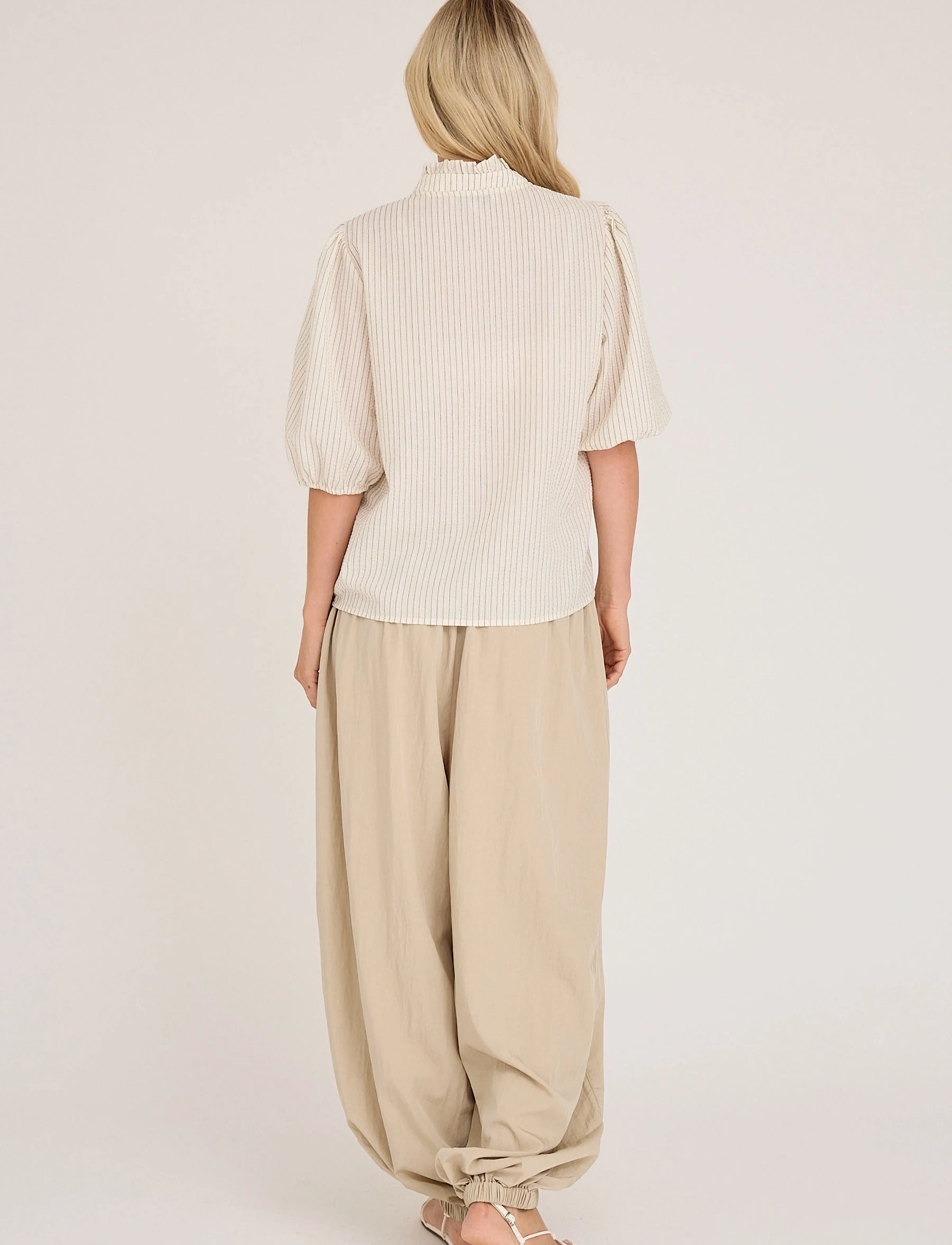 A-View - Manon balloon pants - bukser - sand - 3