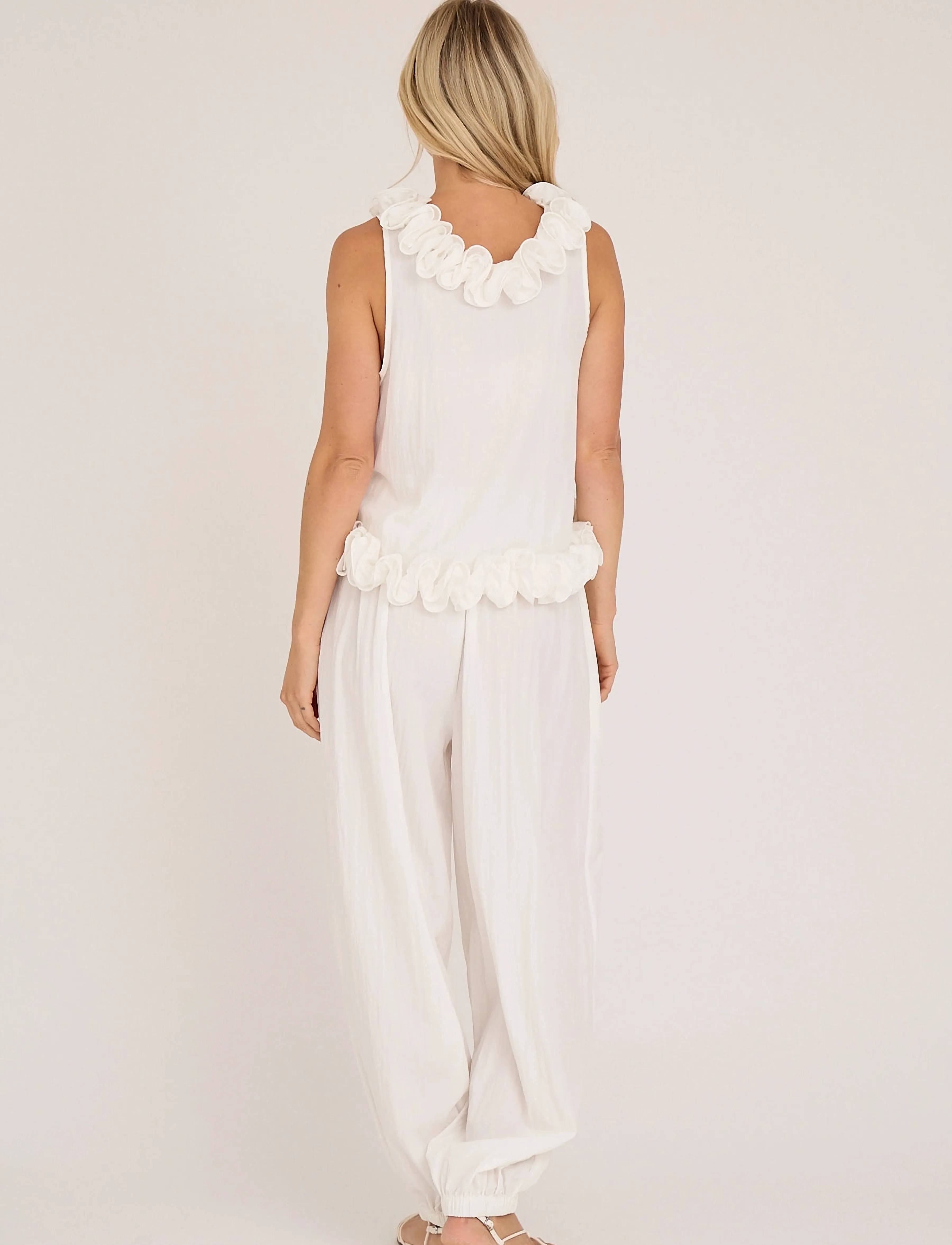 A-View - Manon balloon pants - bukser - white - 3