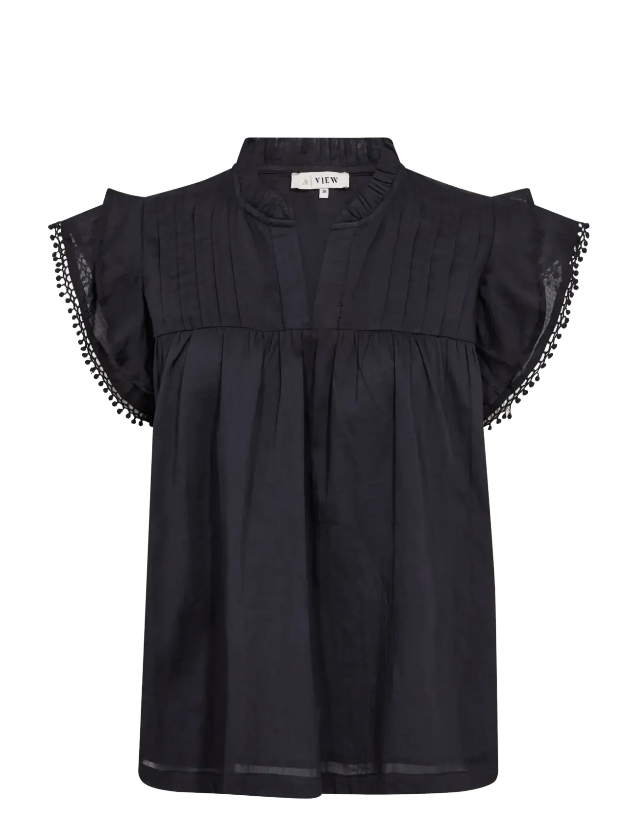 A-View Avery top - Puserot & kauluspaidat - BLACK / black