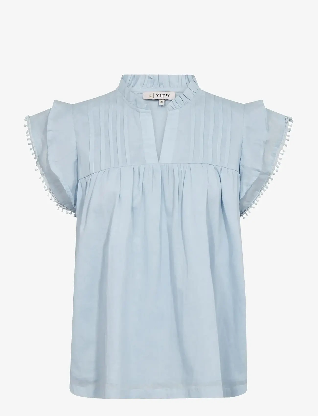 A-View - Avery top - kurzämlige blusen - light blue - 1