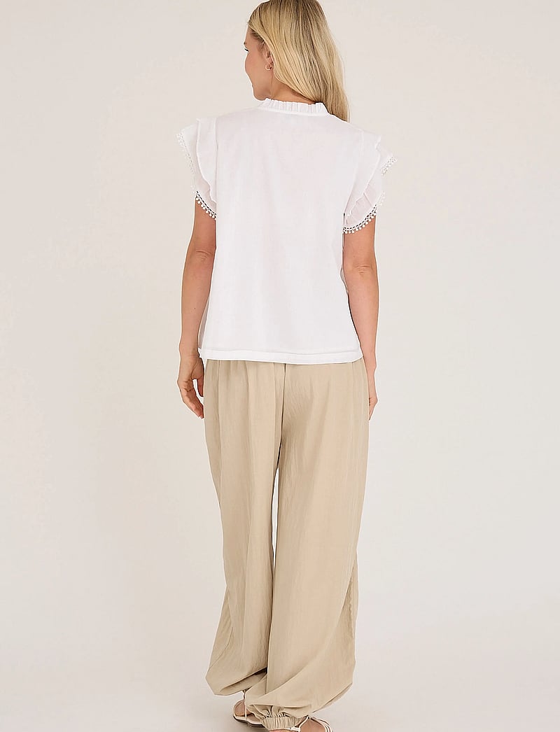 A-View - Avery top - kortærmede bluser - white - 3