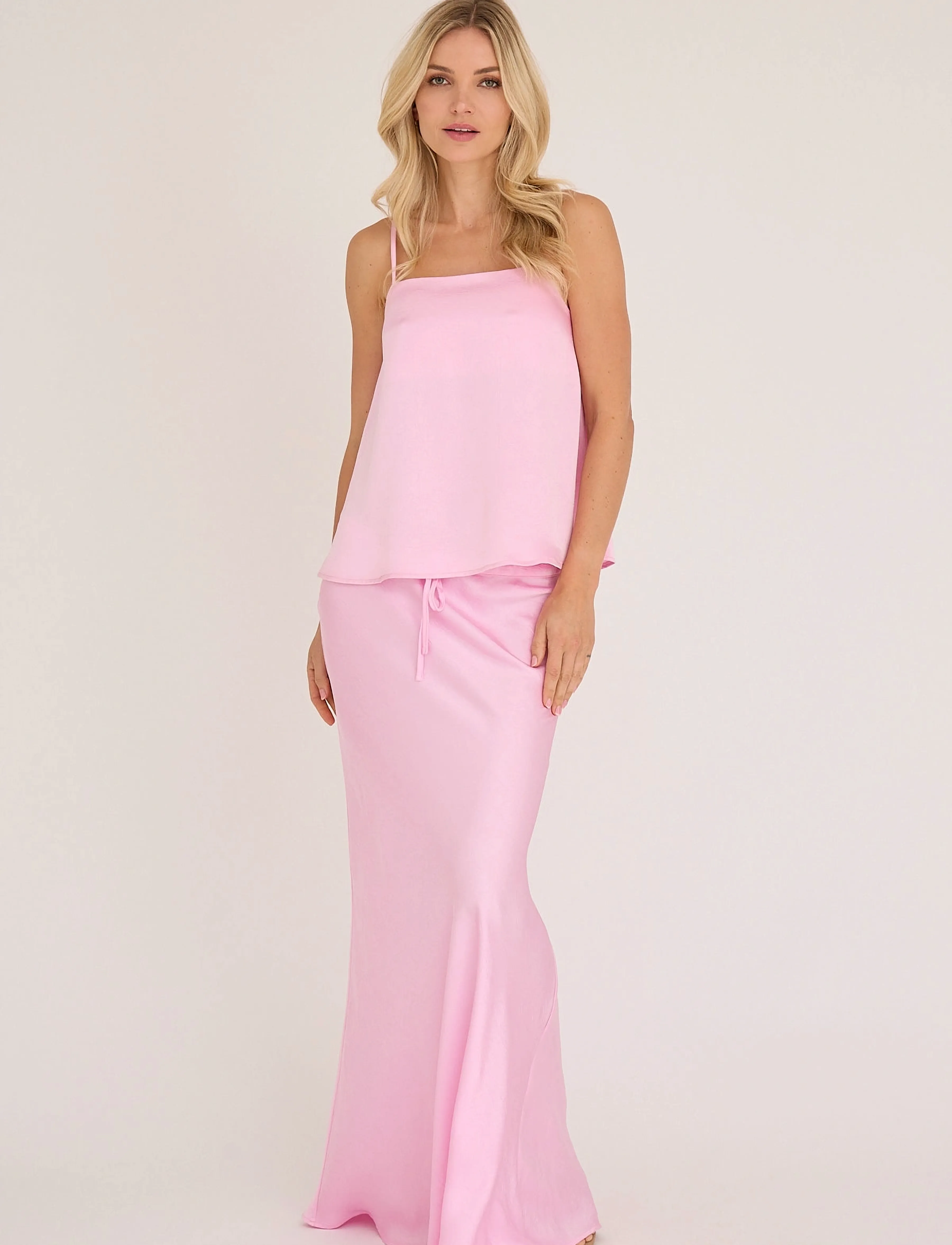 A-View Emily strap top - T-shirts & Toppe - BUBBLE PINK / pink/rose