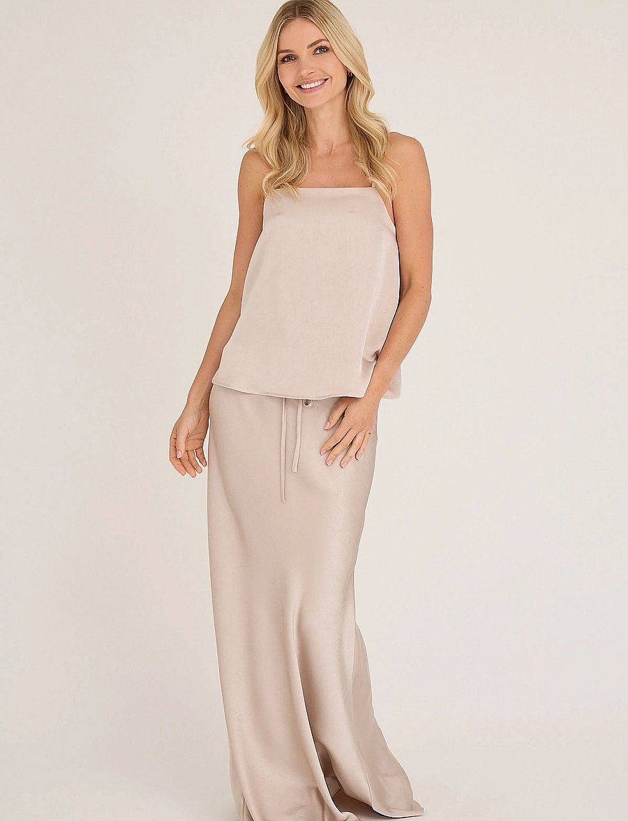 A-View - Emily strap top - topy bez rękawów - champagne - 0