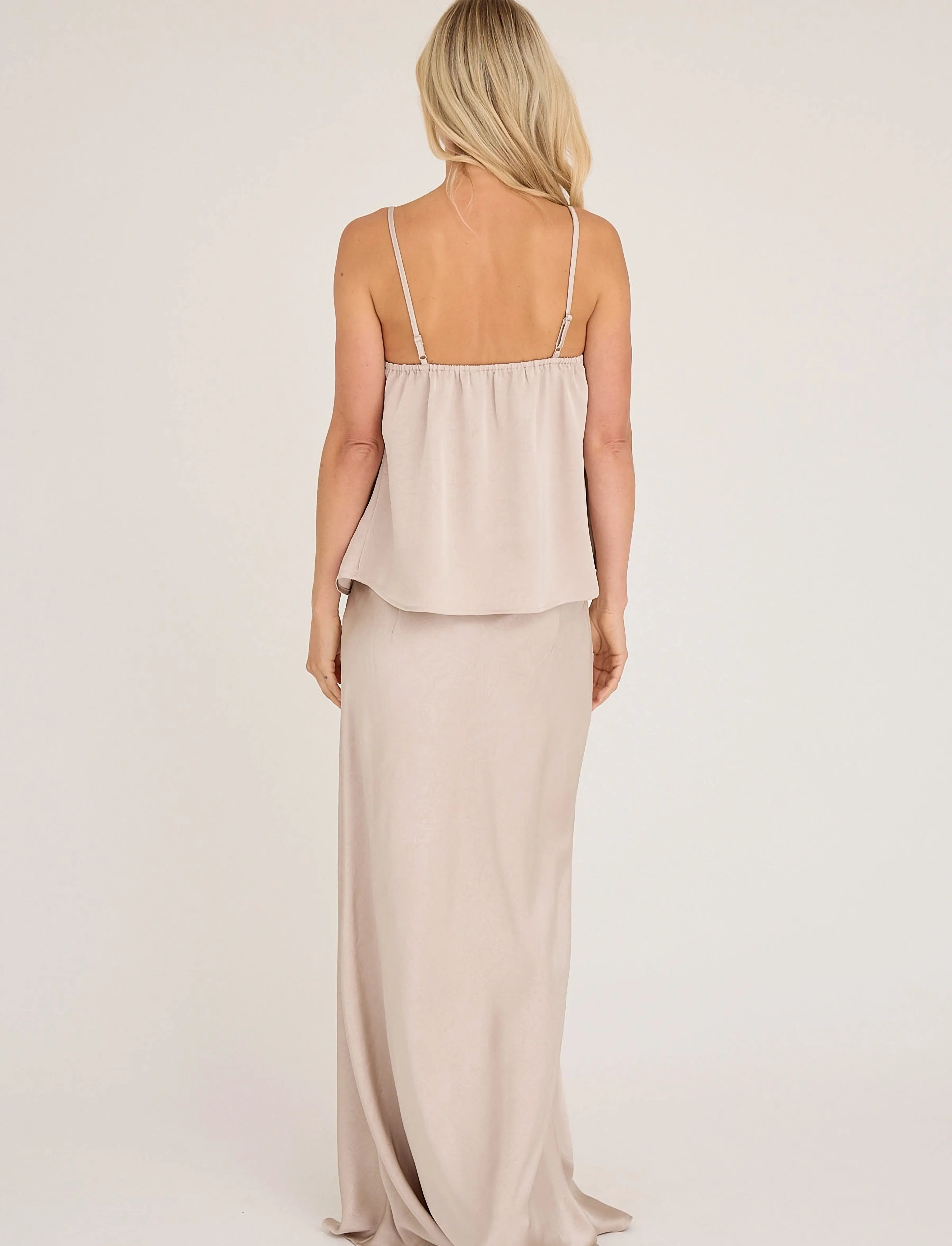 A-View - Emily strap top - Ärmellose tops - champagne - 3