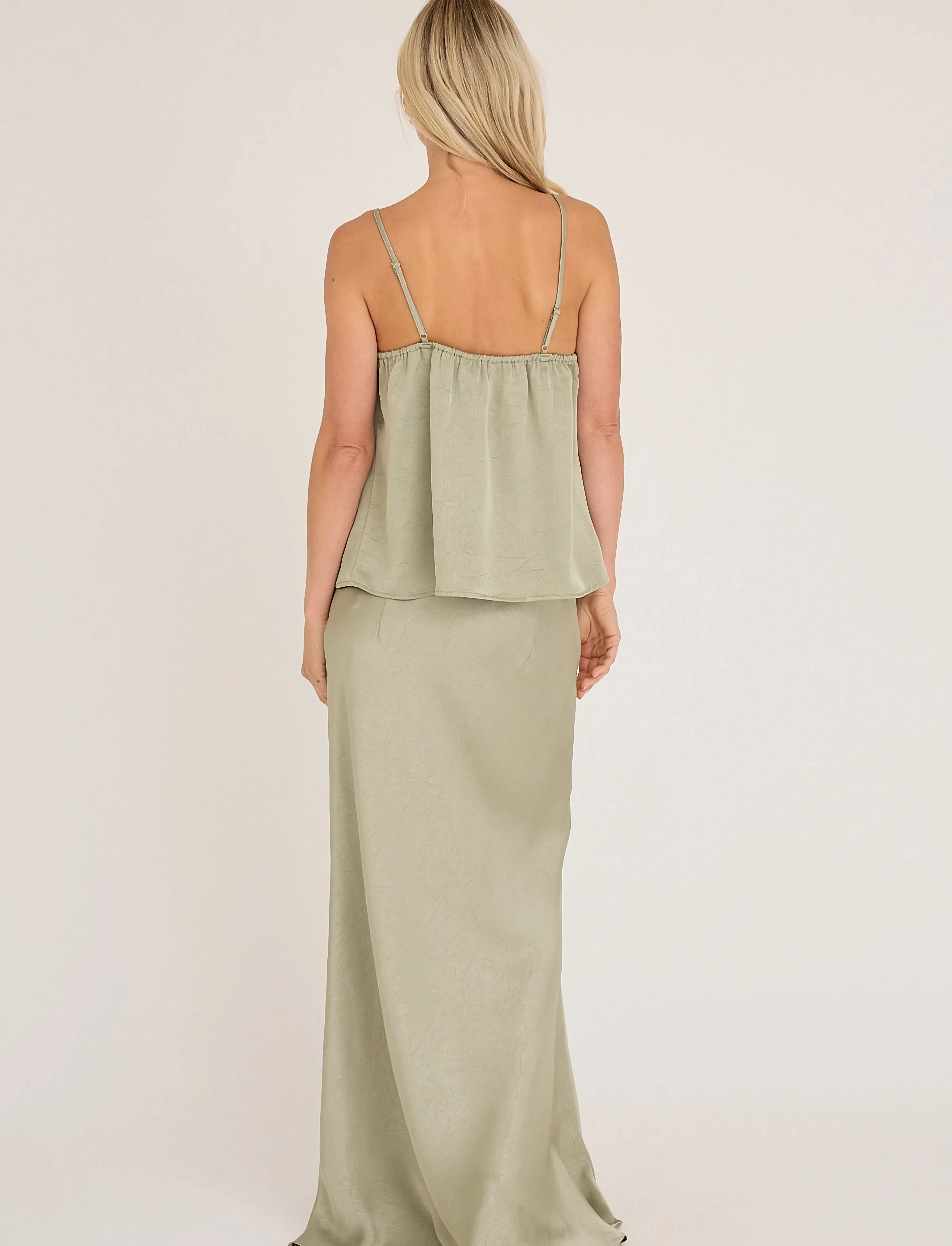 A-View - Emily strap top - varrukateta alussärgid - dusty green - 3