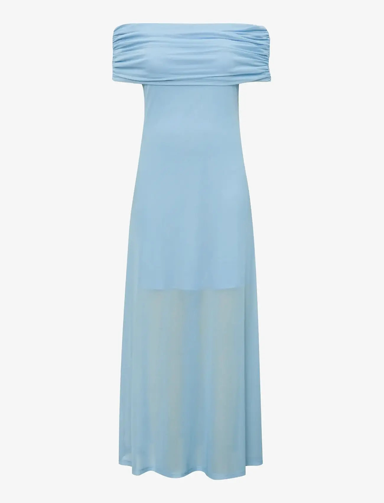 A-View - Kit Off shoulder Dress - aftonklänningar - light blue - 1