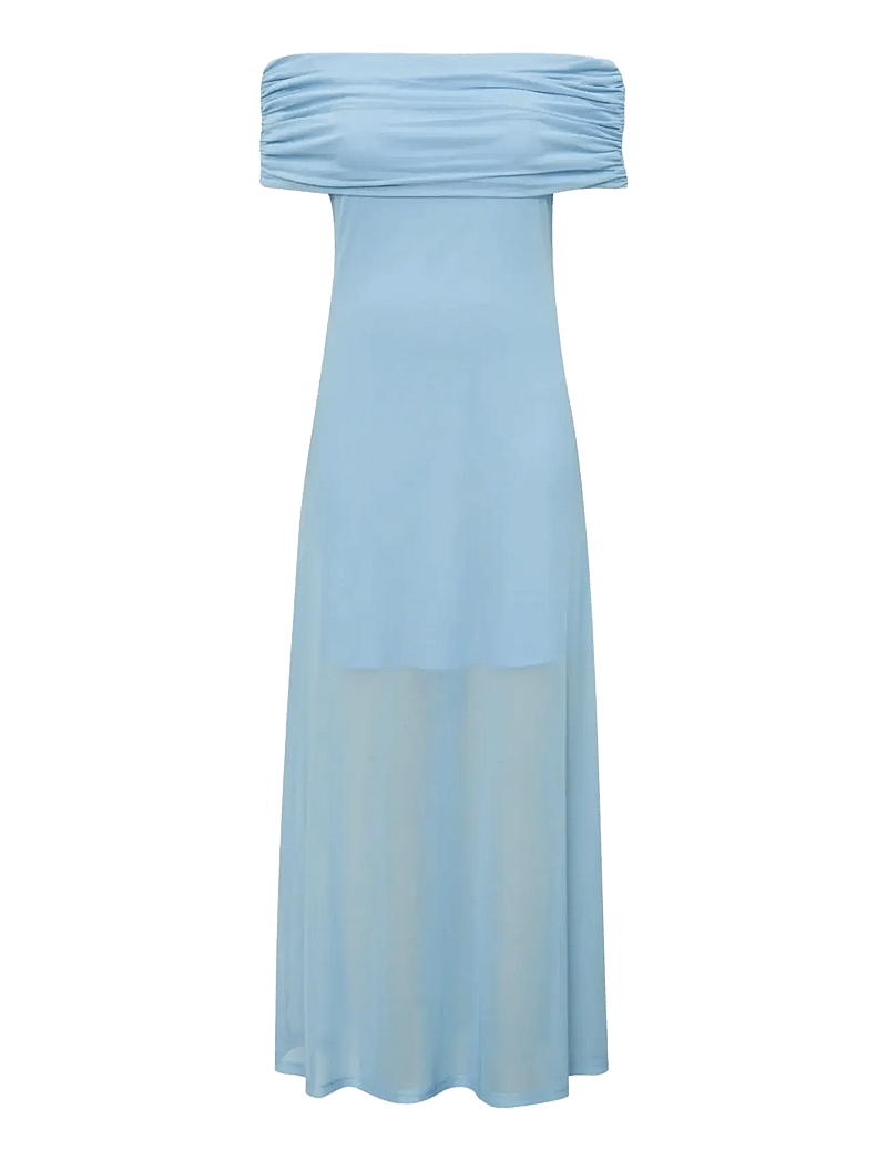 A-View - Kit Off shoulder Dress - aftonklänningar - light blue - 1