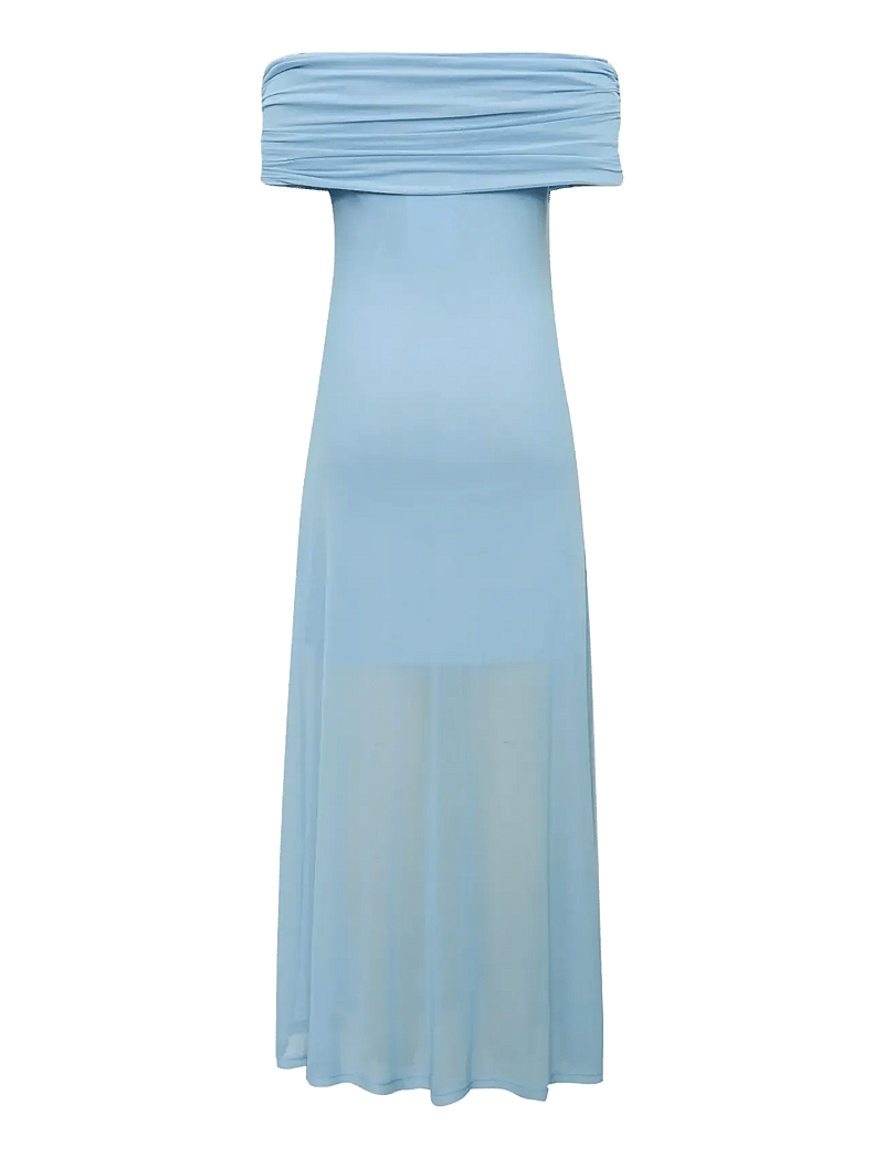 A-View - Kit Off shoulder Dress - aftonklänningar - light blue - 2