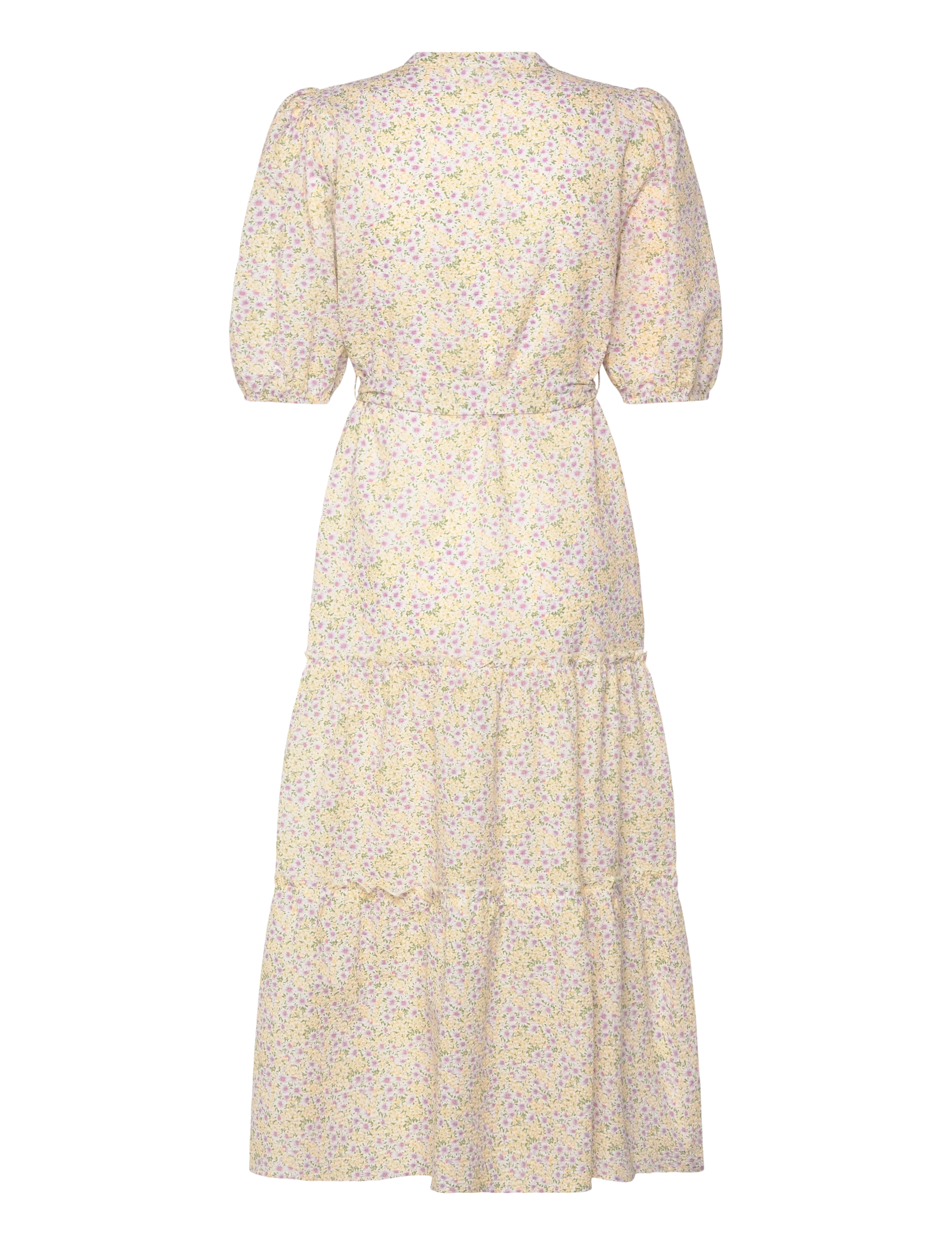 A-View - Kate V-neck long dress - maxiklänningar - lilac/yellow - 1
