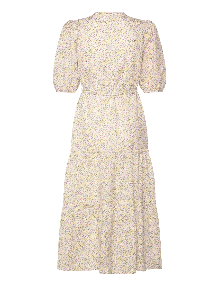 A-View - Kate V-neck long dress - maxi kjoler - lilac/yellow - 1