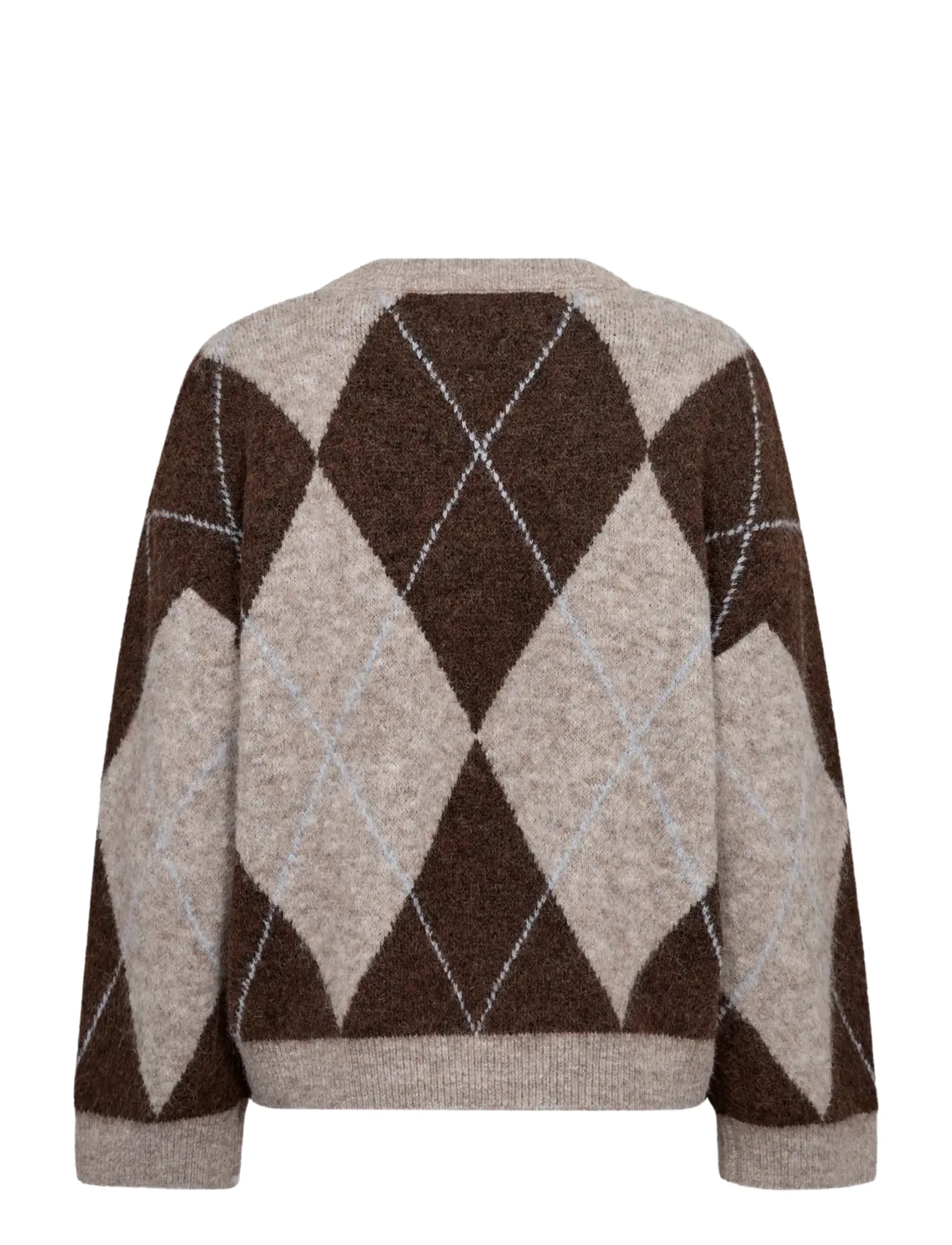 A-View - Harlekin knit pullover - striktrøjer - dark brown - 2