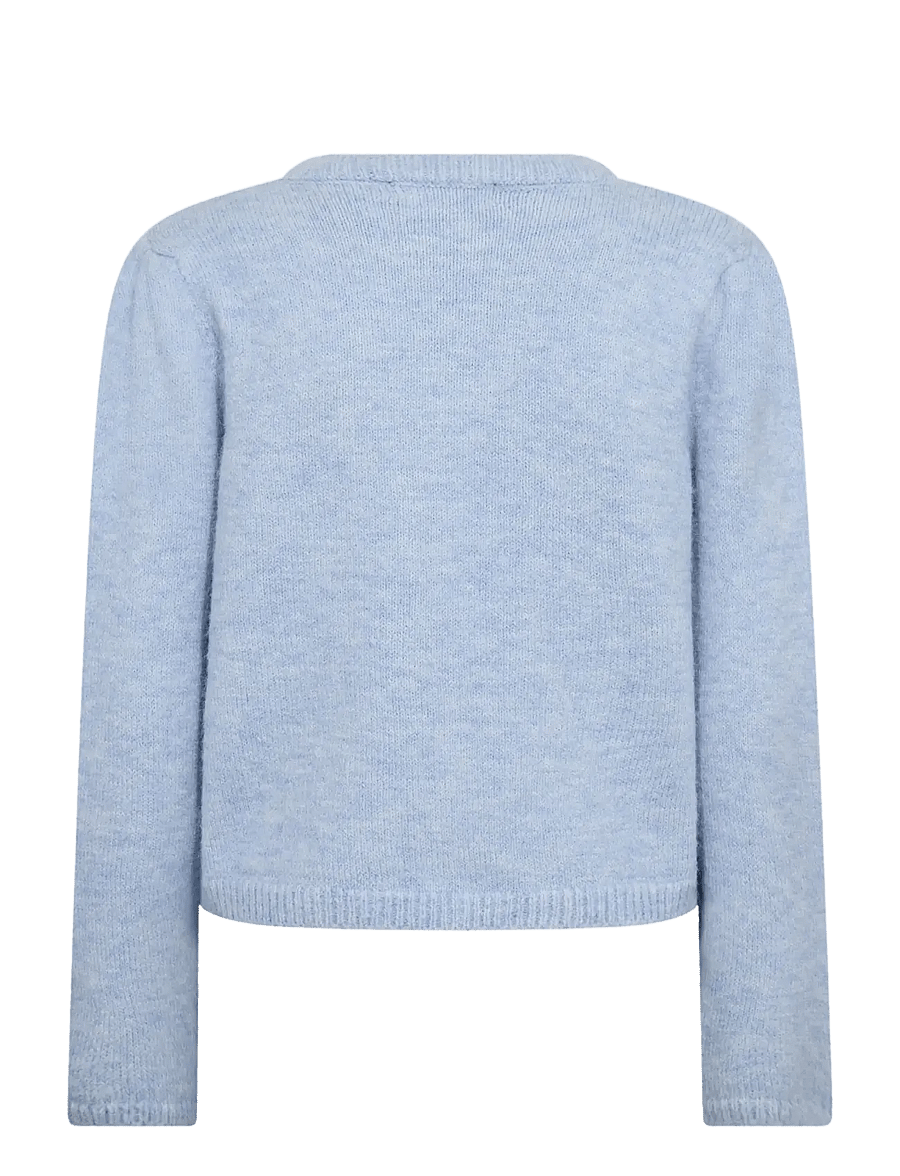 A-View - Lissi L/S knit cardigan - koftor - light blue - 2