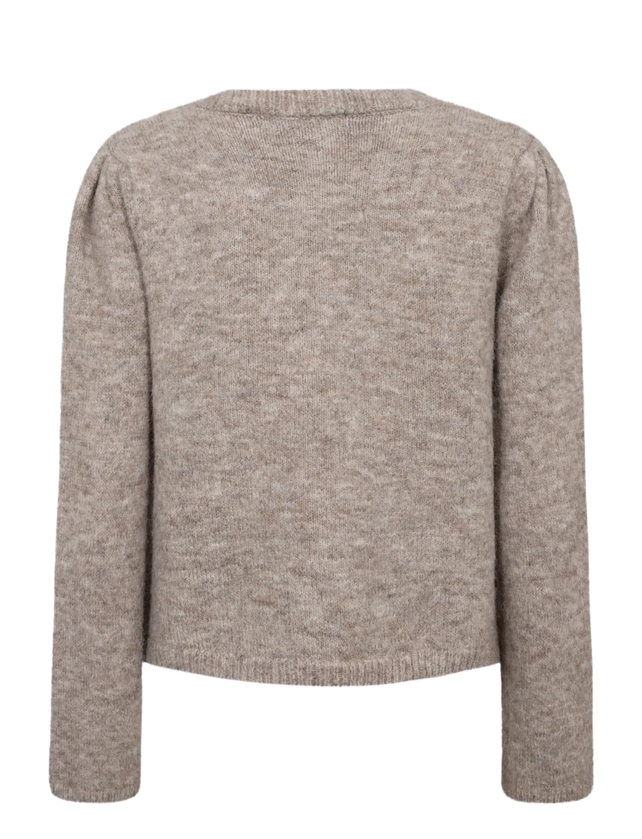 A-View - Alisa knit cardigan - koftor - brown/white - 2