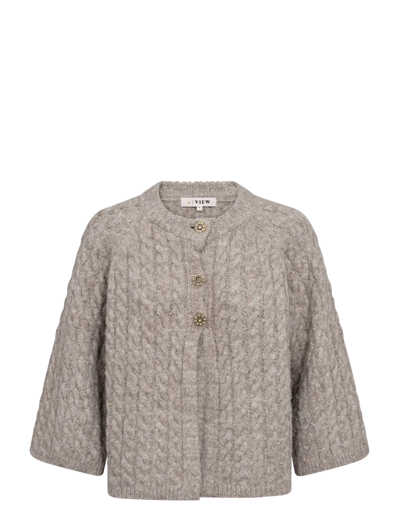 A-View Kabba new knit cardigan - A-View - LIGHT BROWN / brown