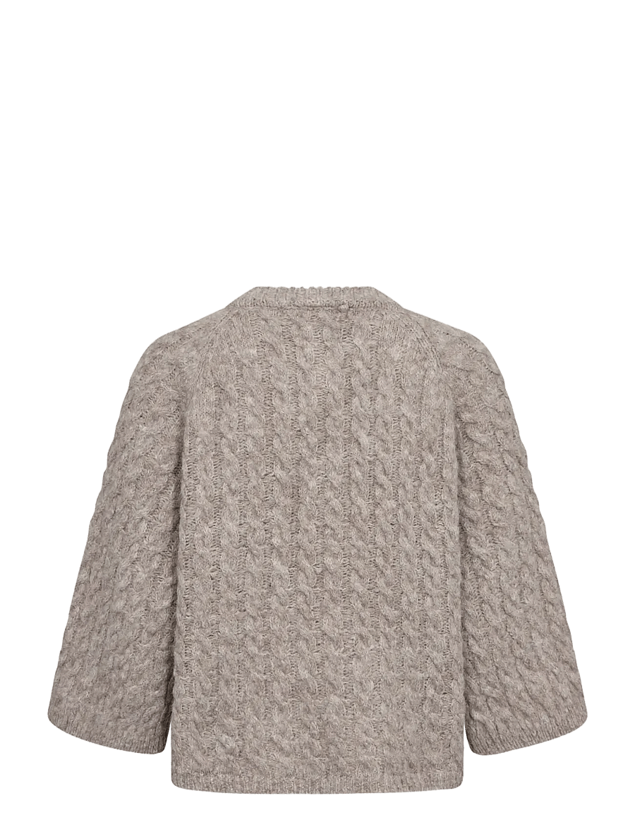 A-View - Kabba new knit cardigan - strickjacken - light brown - 2