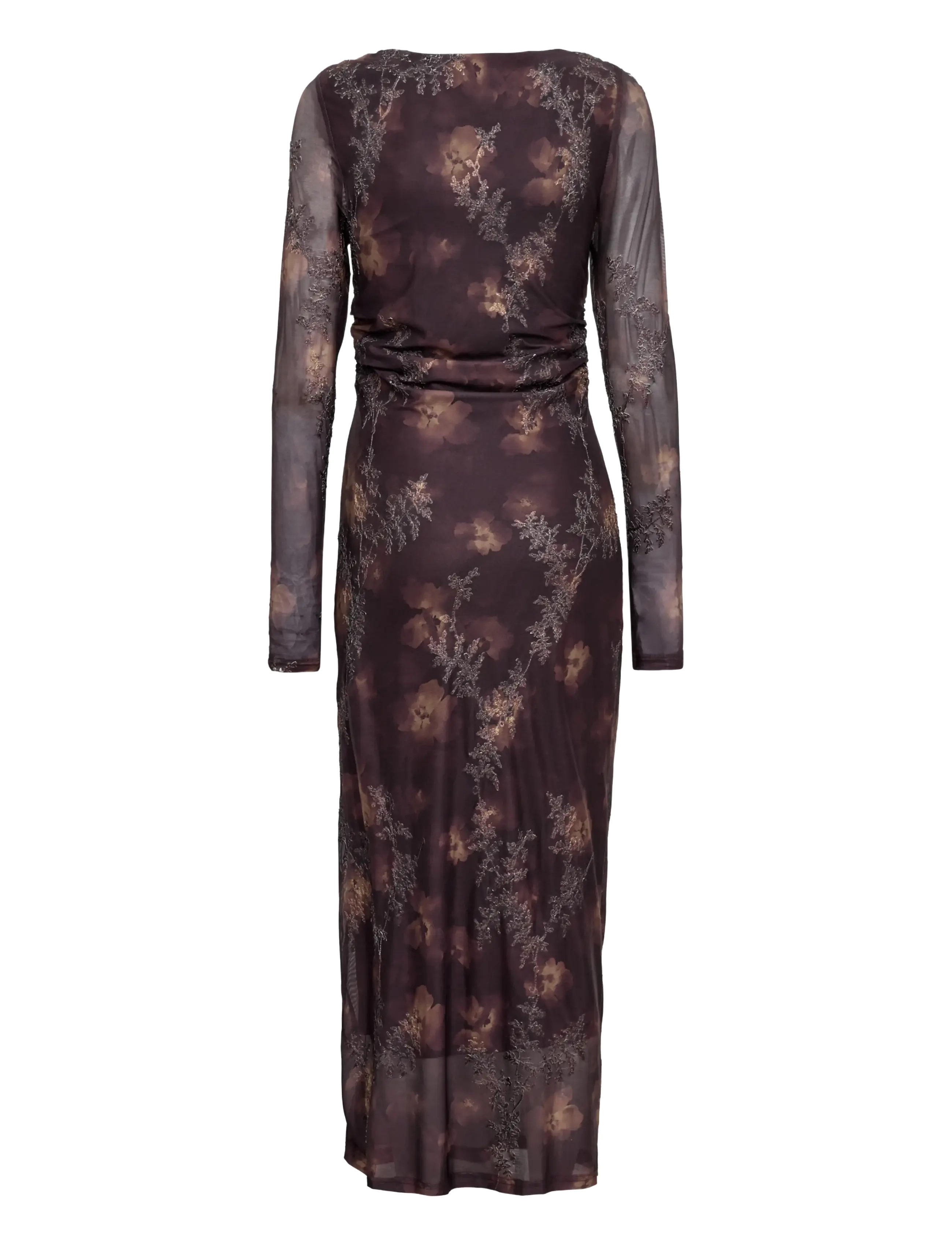 A-View - Belena L/S dress - brown/sand - 2