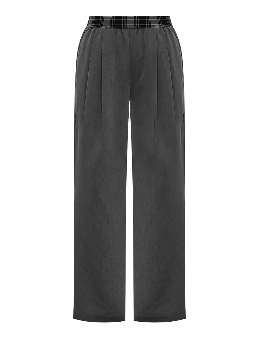 A-View - Anabrit pants - hosen mit weitem bein - dark grey - 1