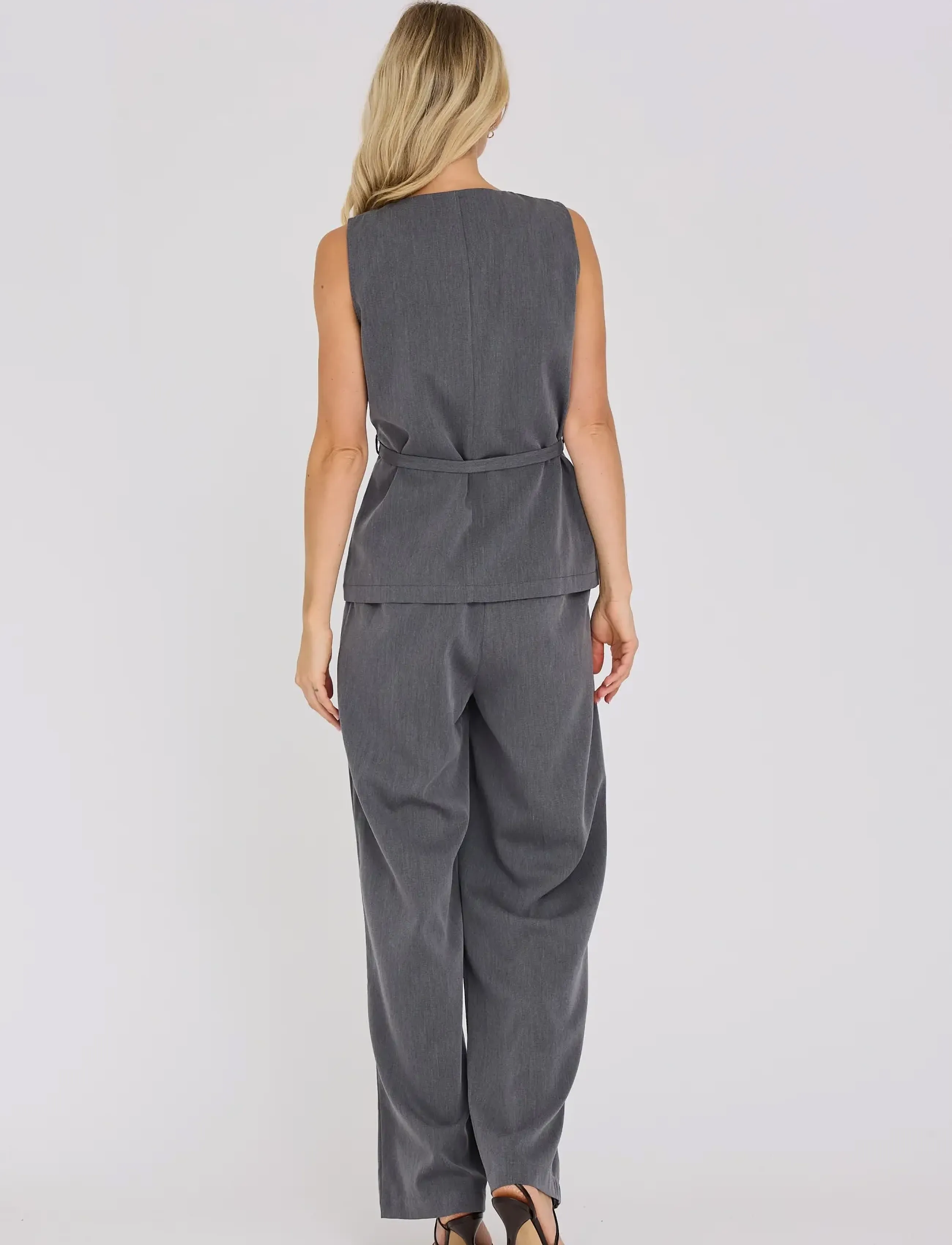 A-View - Anabrit pants - wide leg trousers - dark grey - 3