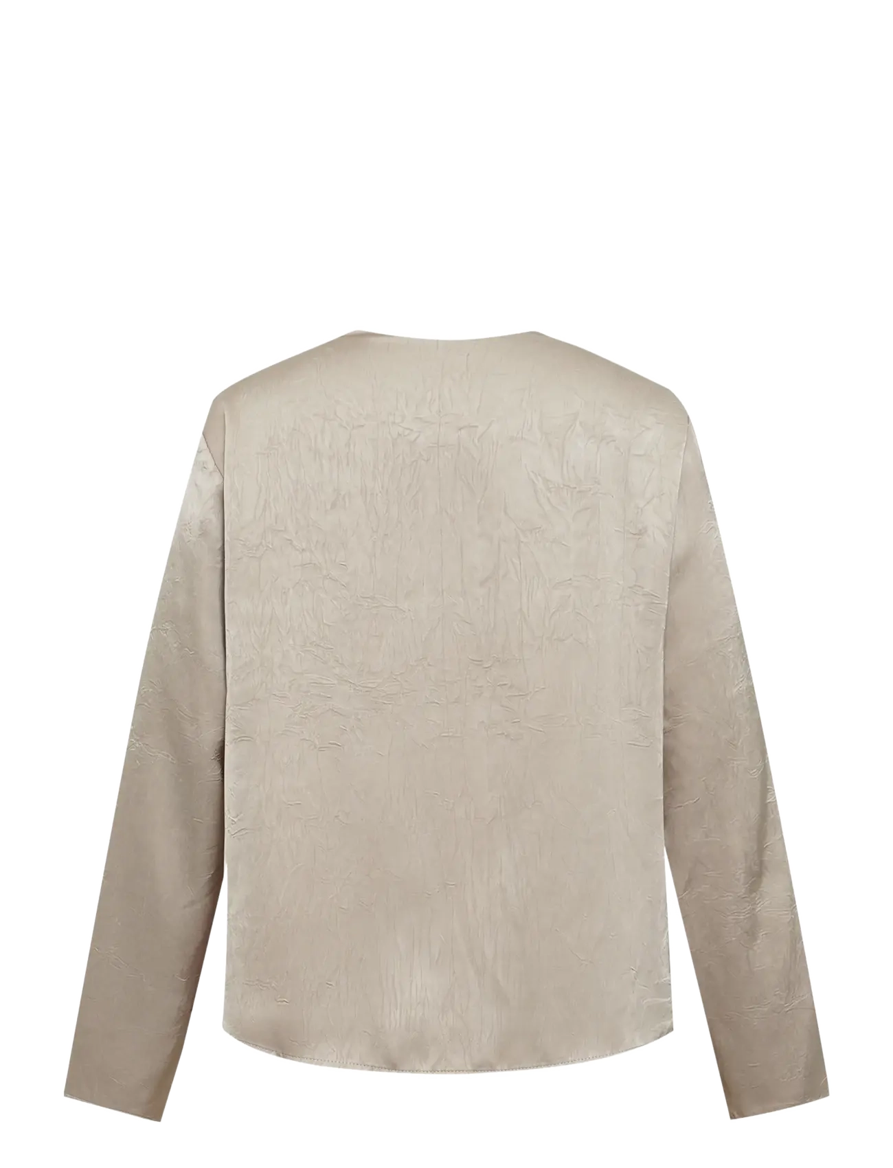 A-View - Sinda drape blouse - langärmelige blusen - champagne - 1