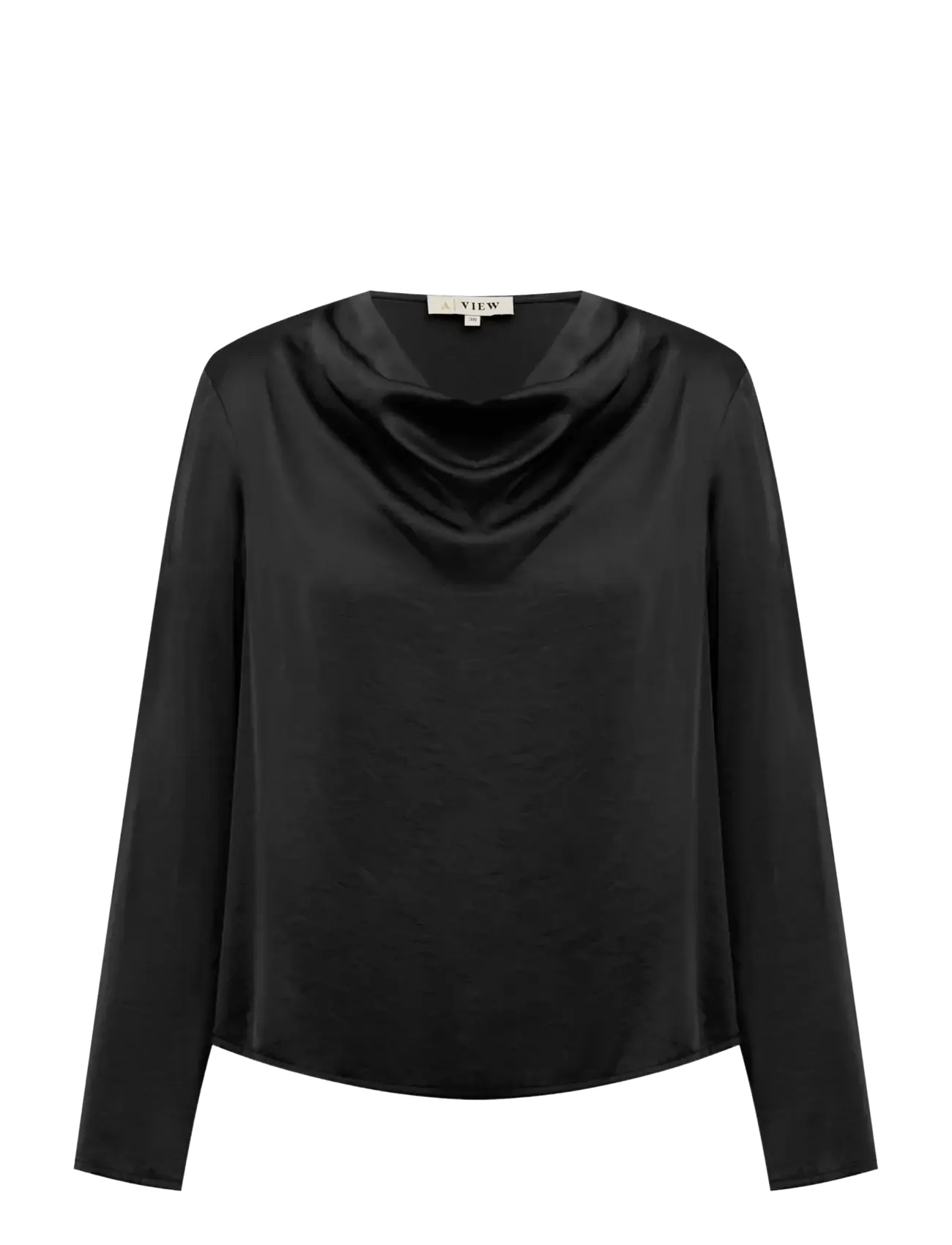A-View Sinda drape blouse - Kläder - BLACK / black