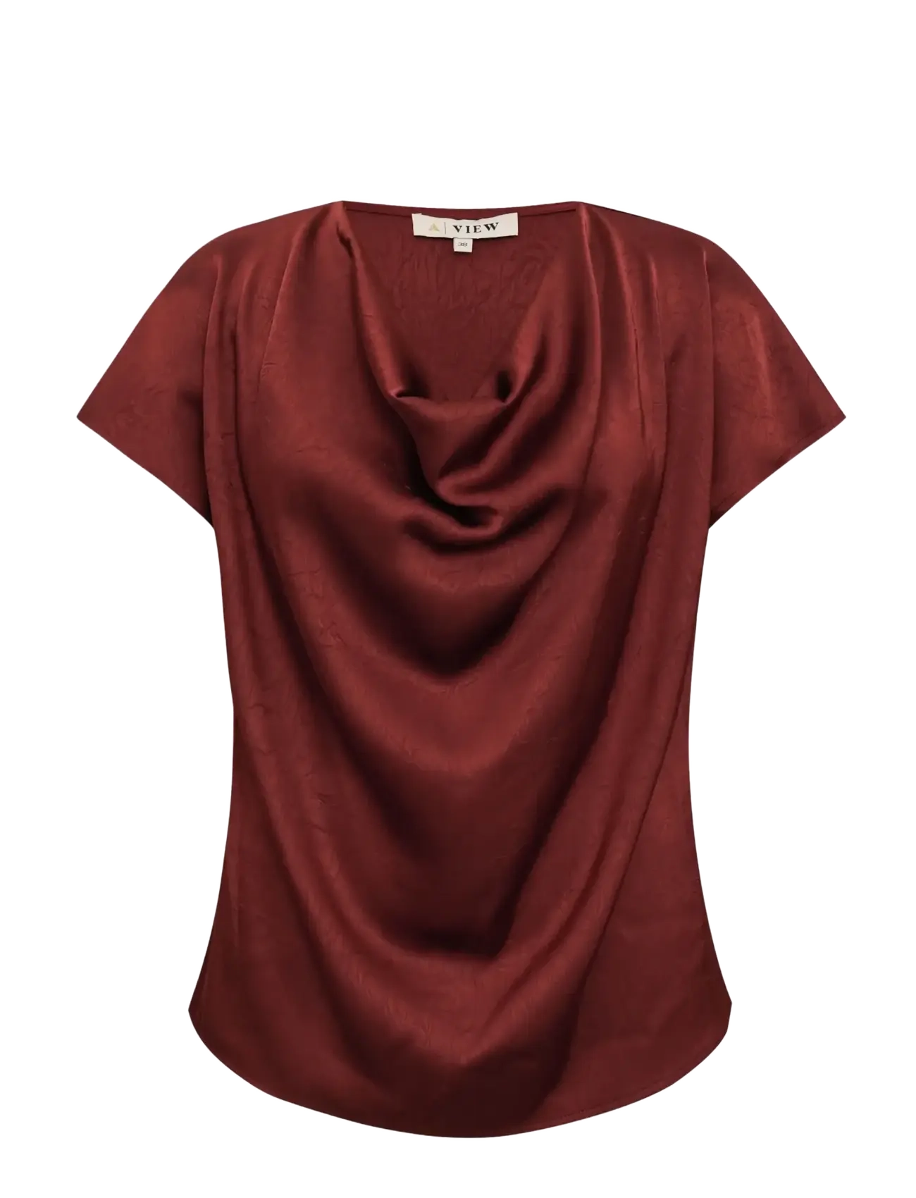 A-View Sinda drape top - Kleidung - DEEP BURGUNDY / burgundy