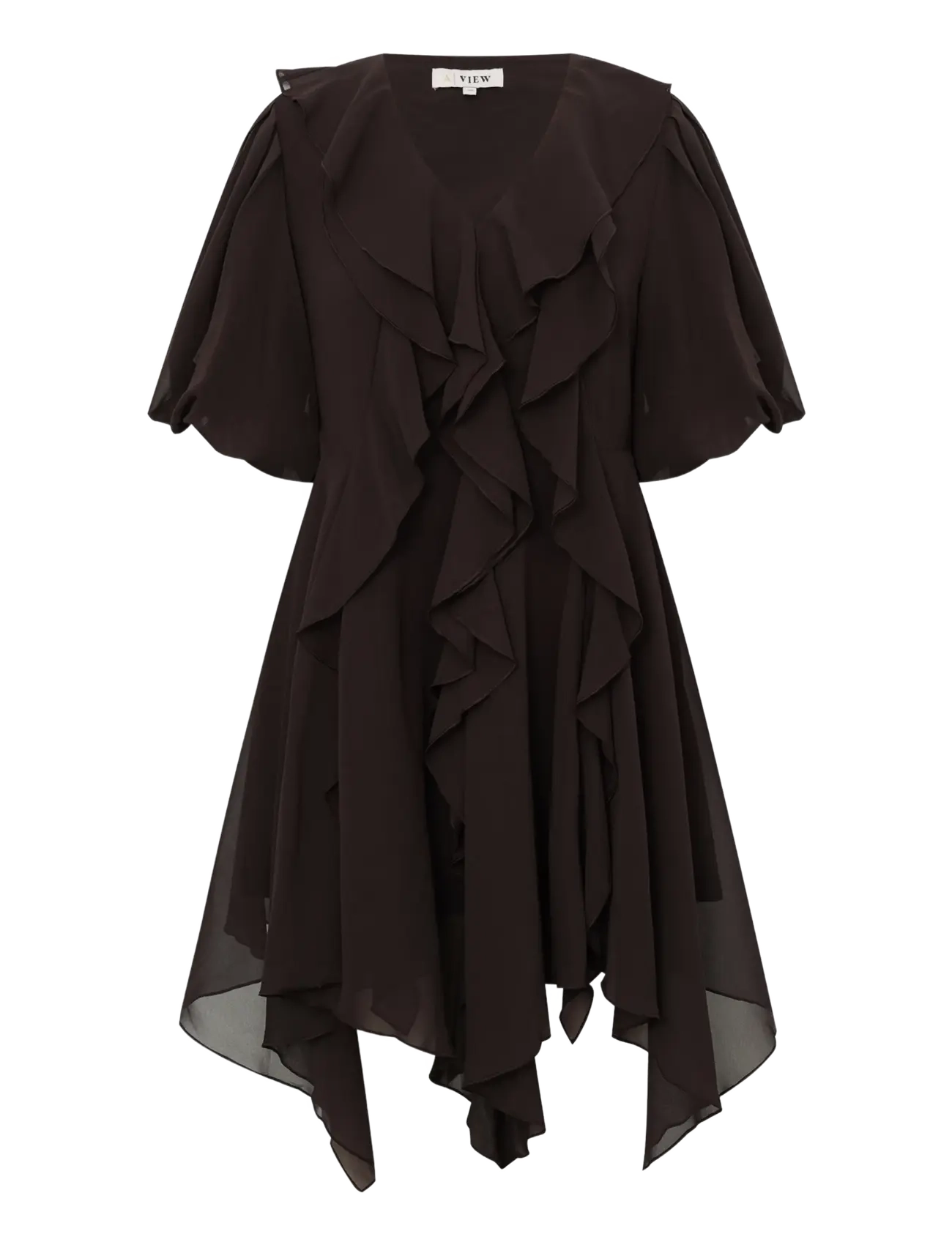 A-View - Flouncy dress - brown - 1