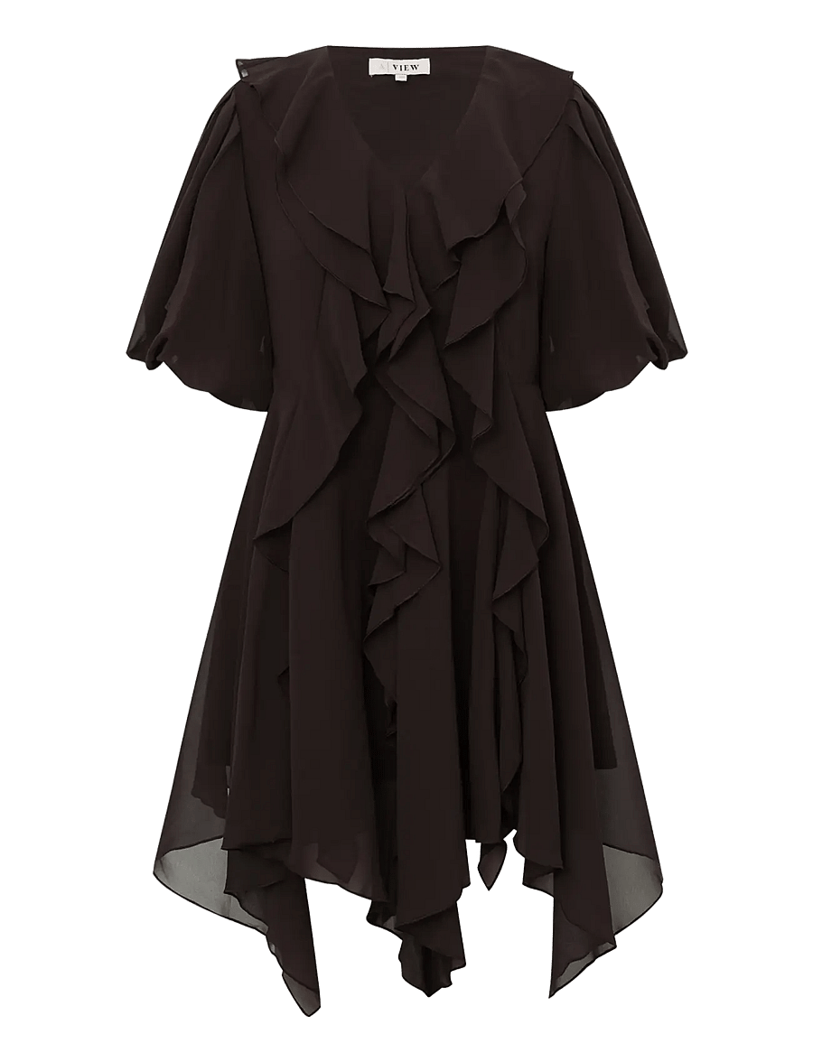 A-View - Flouncy dress - brown - 1