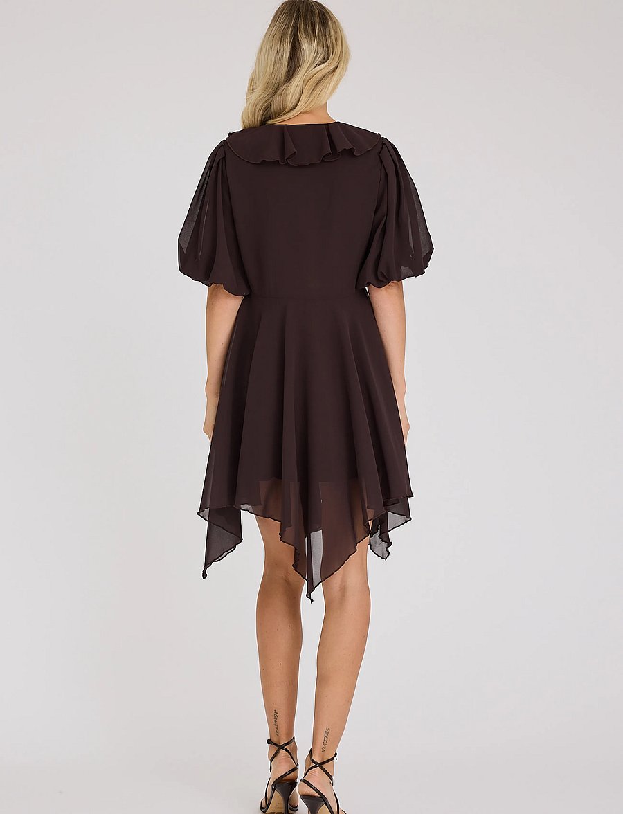 A-View - Flouncy dress - brown - 3