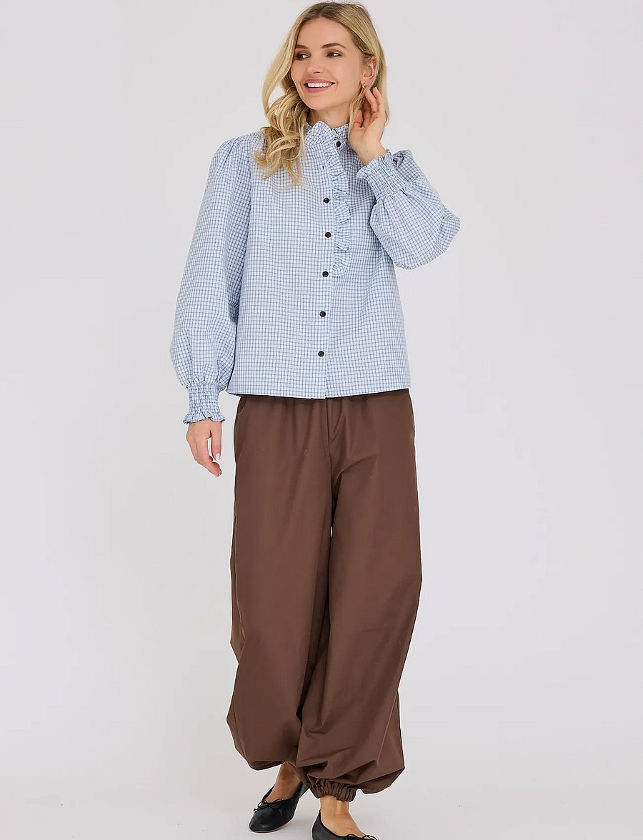A-View - Clova check shirt - langärmlige hemden - light blue - 4