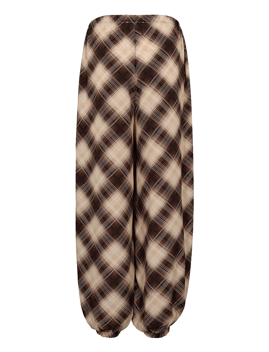 A-View - Elsi pants - barrelbyxor - brown/sand - 2