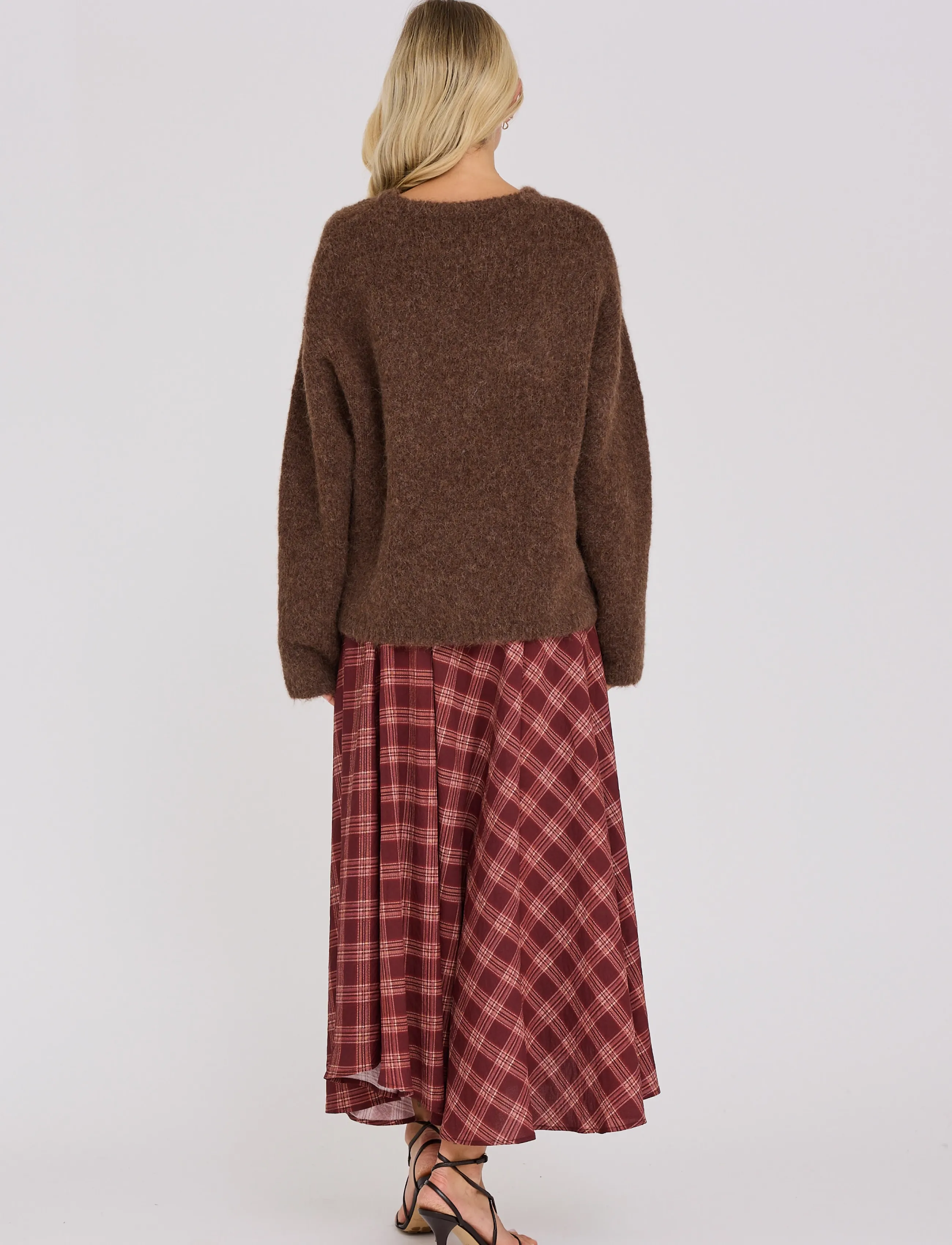 A-View - Kanta skirt - midi-röcke - deep burgundy - 3