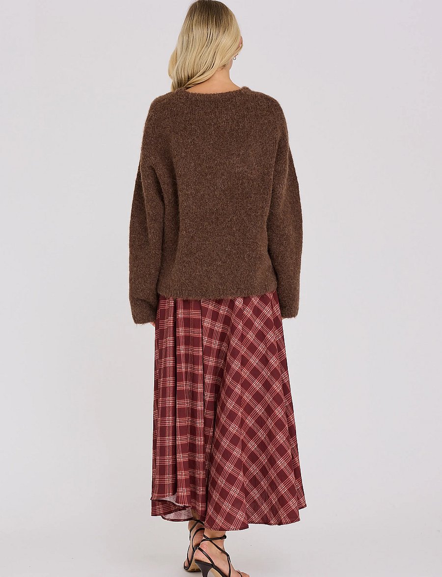 A-View - Kanta skirt - midi-röcke - deep burgundy - 3