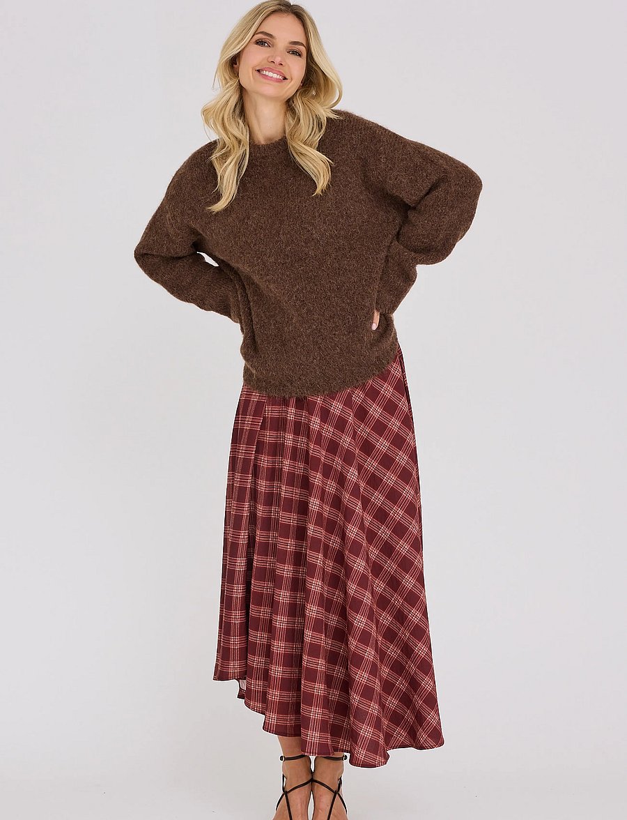 A-View - Kanta skirt - midi-röcke - deep burgundy - 4