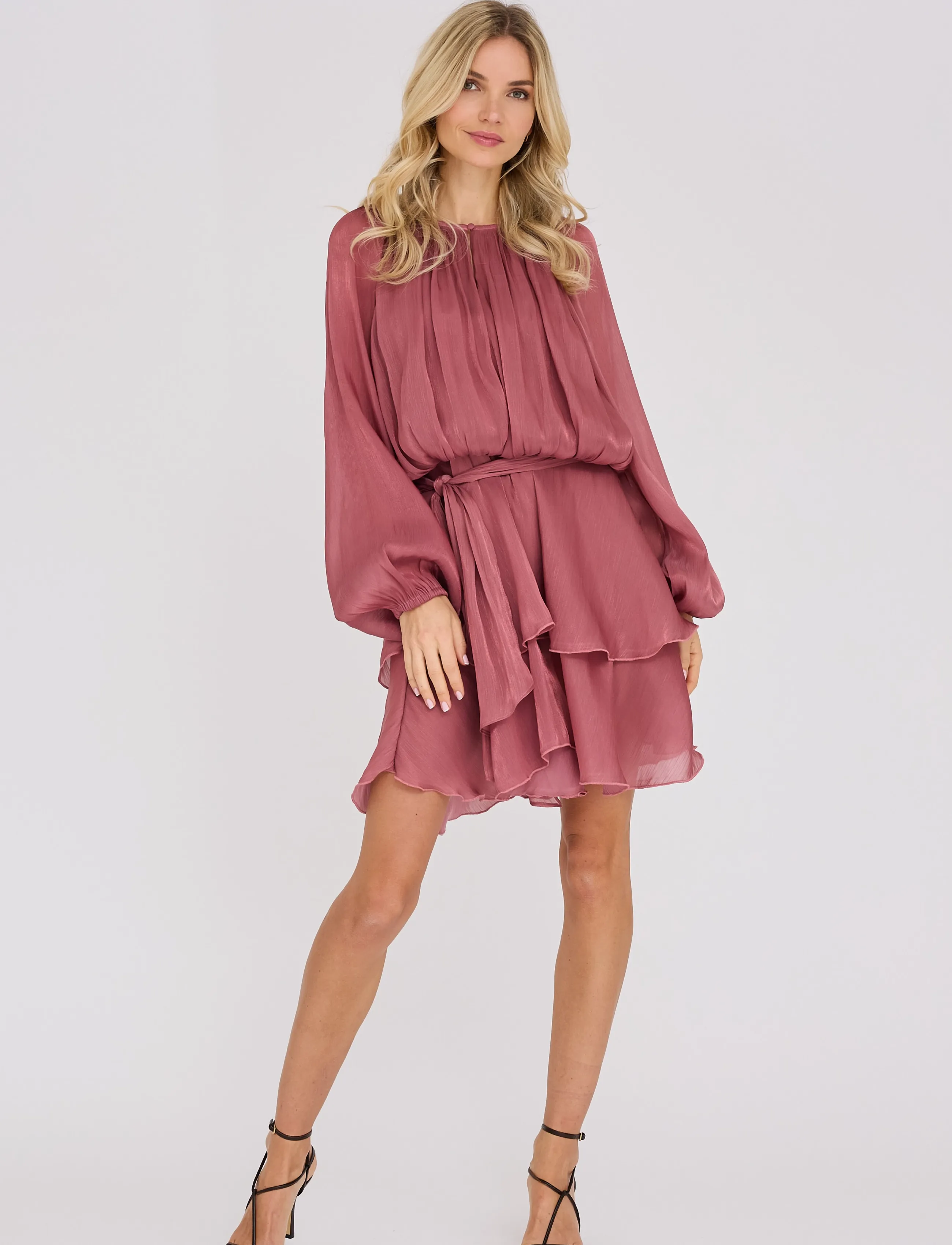 A-View Ovena dress - Partykleider - OLD ROSE / pink/rose
