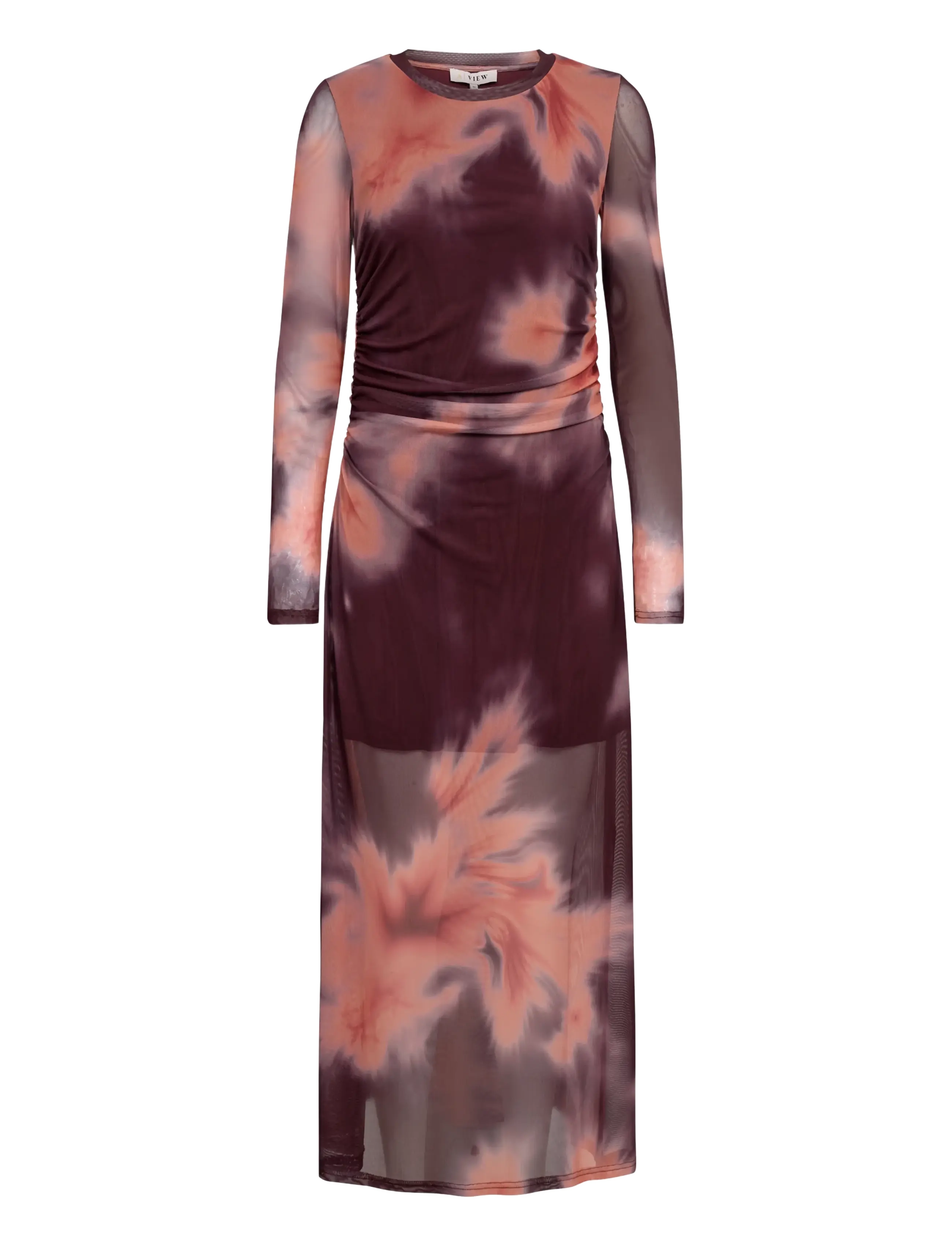 A-View Naja dress - Maxiklänningar - BORDEAUX/ORANGE / burgundy