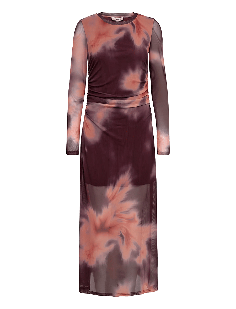A-View - Naja dress - bordeaux/orange - 0