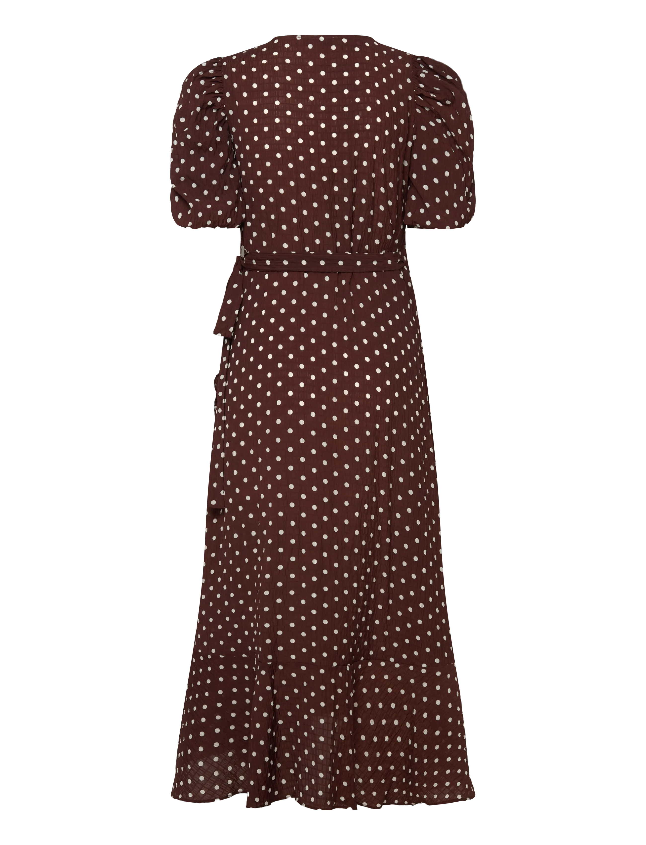 A-View - Sinda dot dress - hõlmikkleidid - brown with white dots - 1