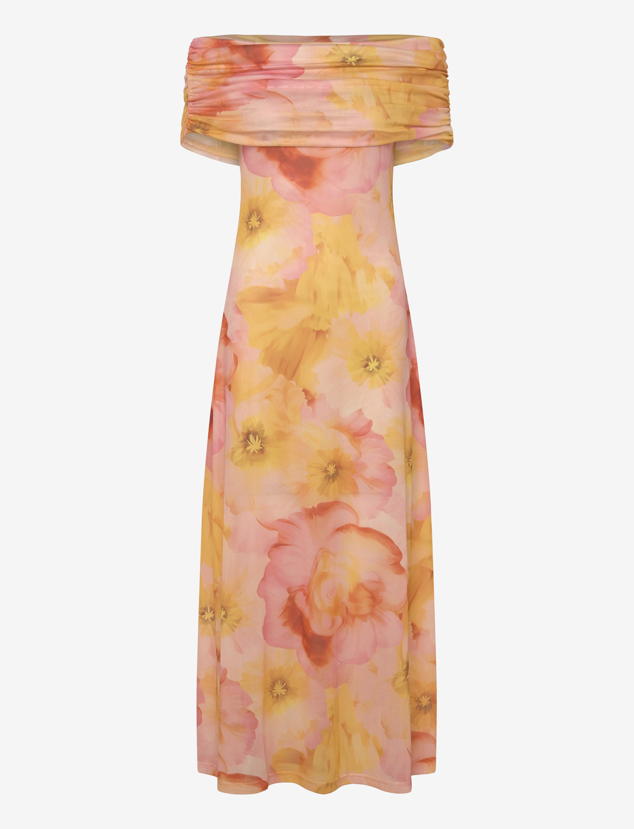 A-View - Kit S/L dress - liibuvad kleidid - rose/yellow - 0