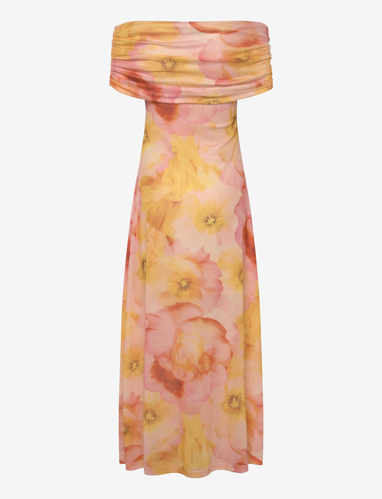 A-View - Kit S/L dress - liibuvad kleidid - rose/yellow - 1