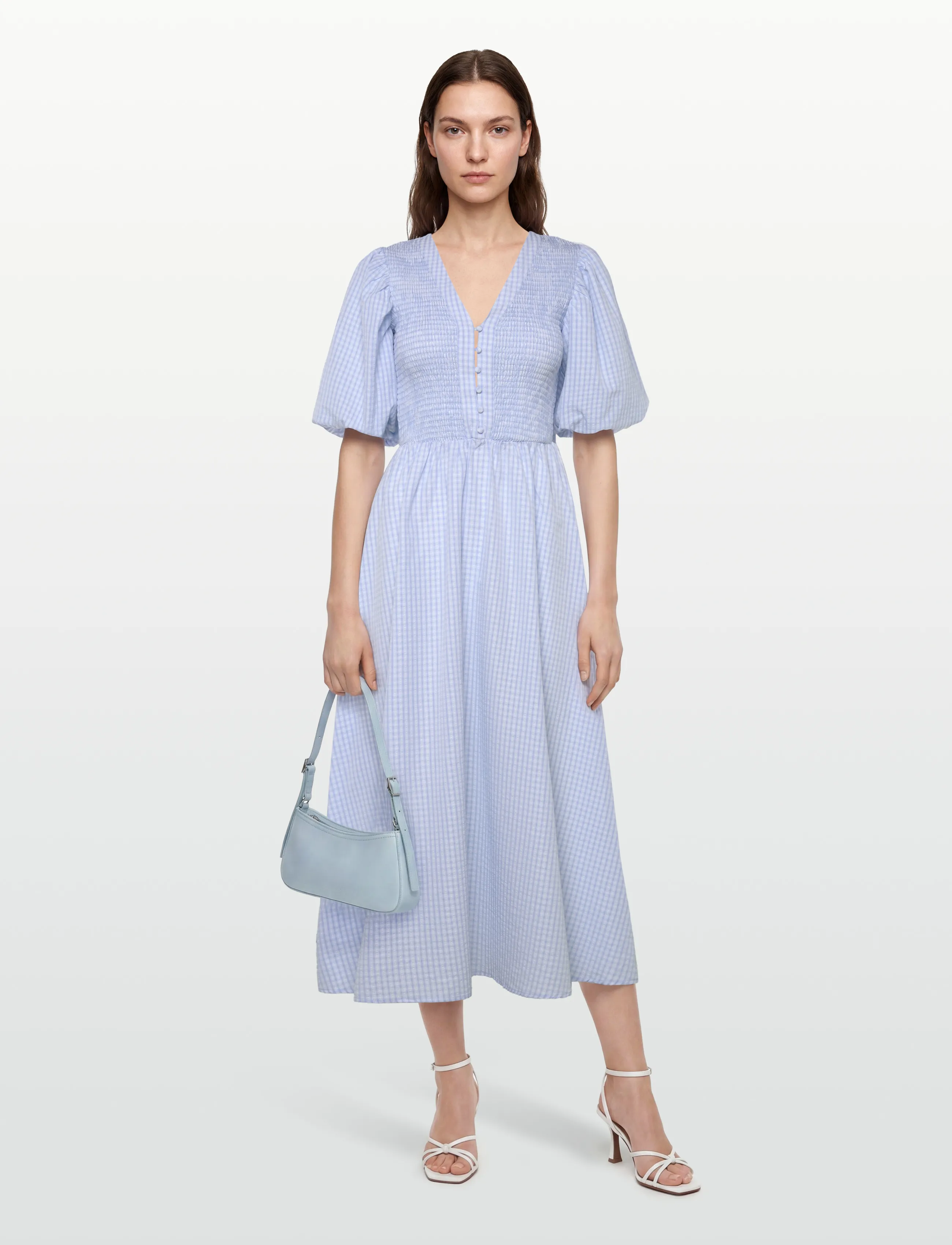 A-View Tabita New Dress, 44, Blue, Kjoler > Knælange Og Midi, Dame