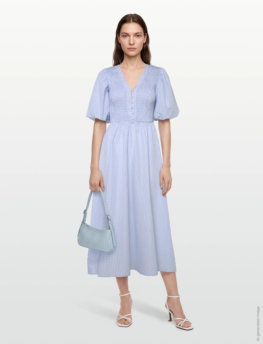 A-View - Tabita new dress - midikleider - light blue - 0