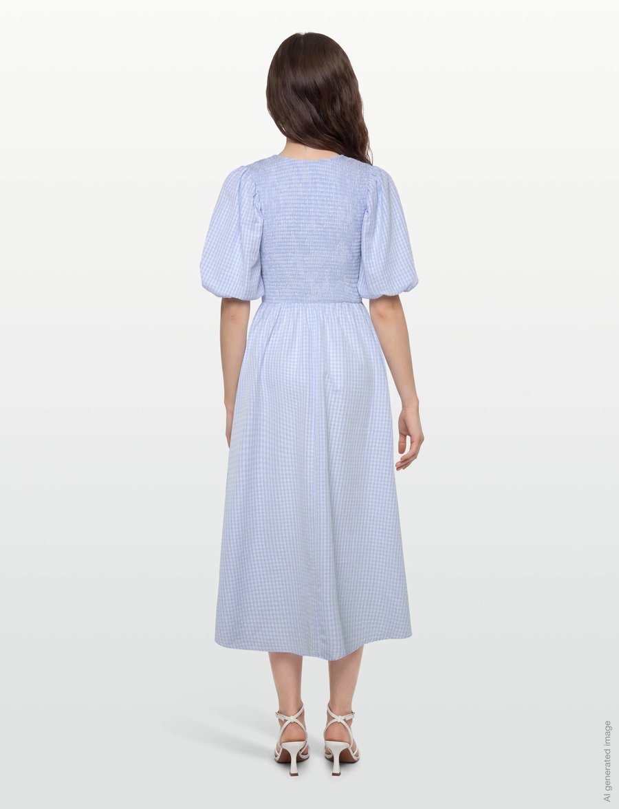 A-View - Tabita new dress - midikleider - light blue - 4