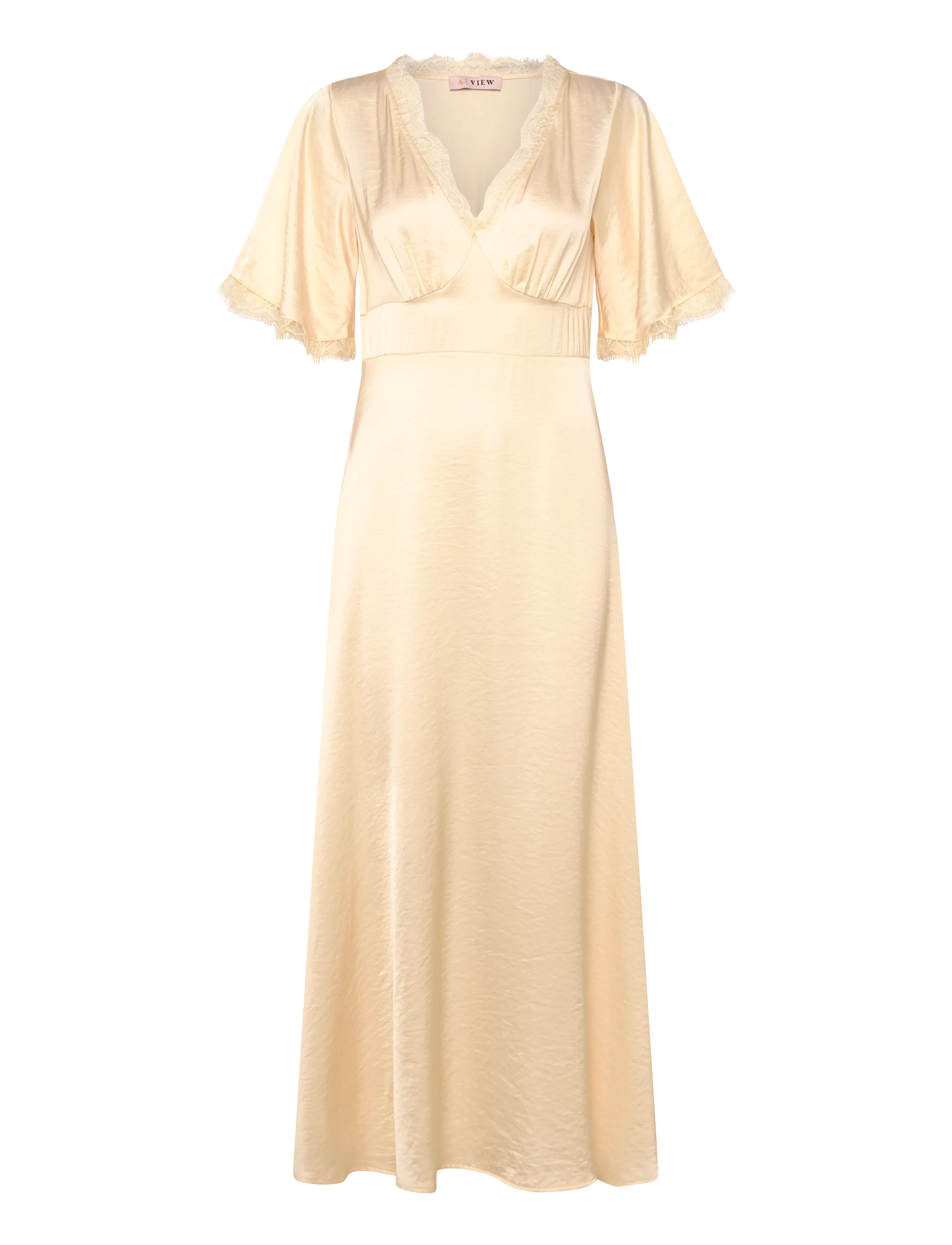 A-VIEW Flowy Kleid Gelb - 34 - Damen