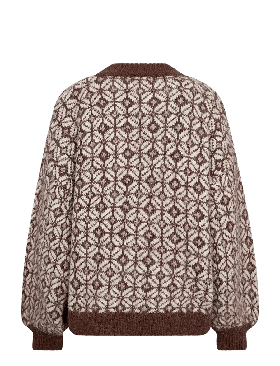 A-View - stavanger knit pullover - pullover - cream/brown - 2