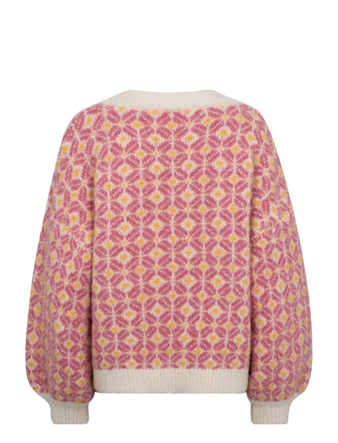A-View - stavanger knit pullover - pullover - off white/pink - 1