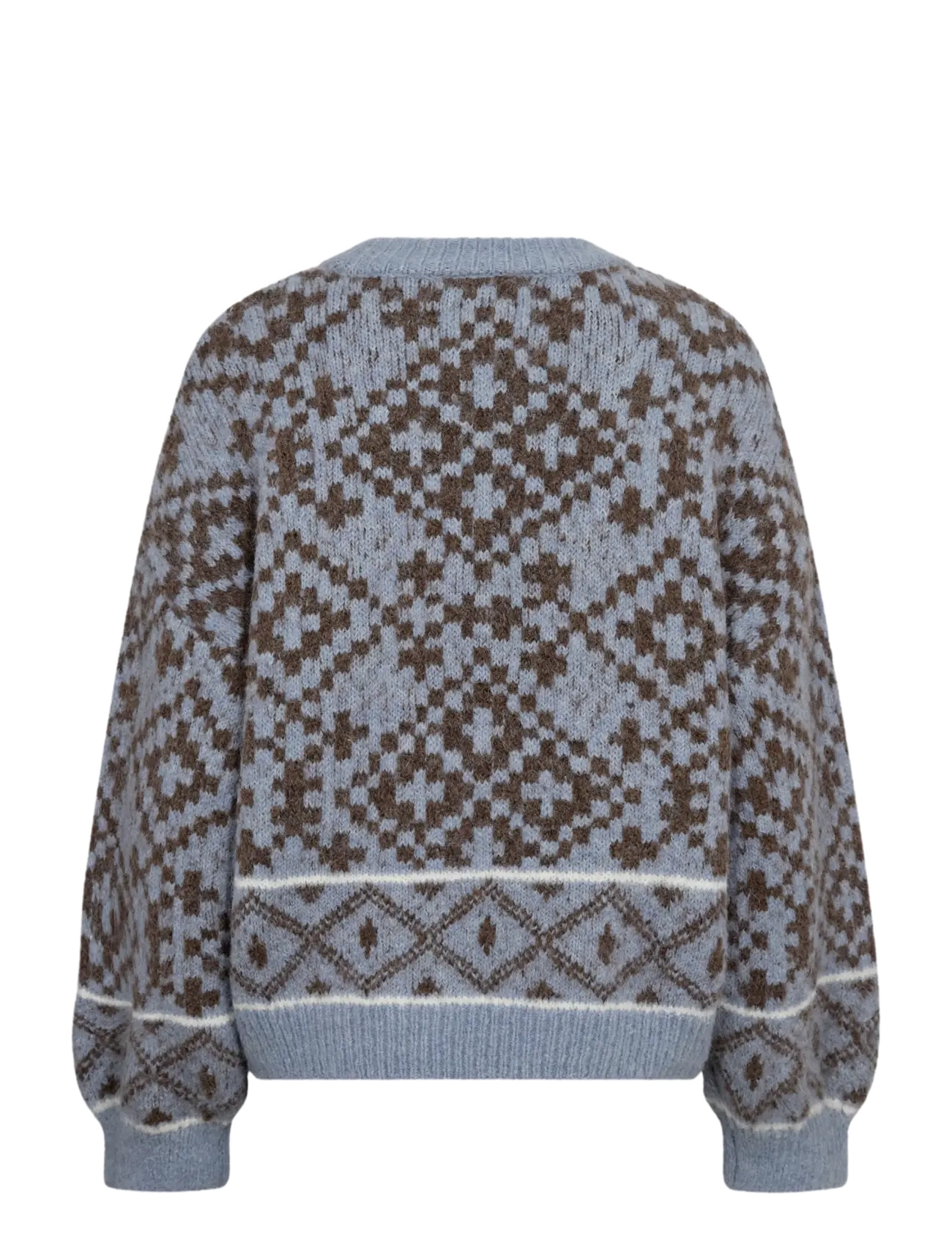 A-View - Luxana knit pullover - striktrøjer - brown/blue - 2