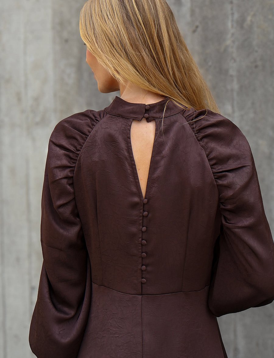 A-View - Ferina dress - midikleider - dark brown - 4