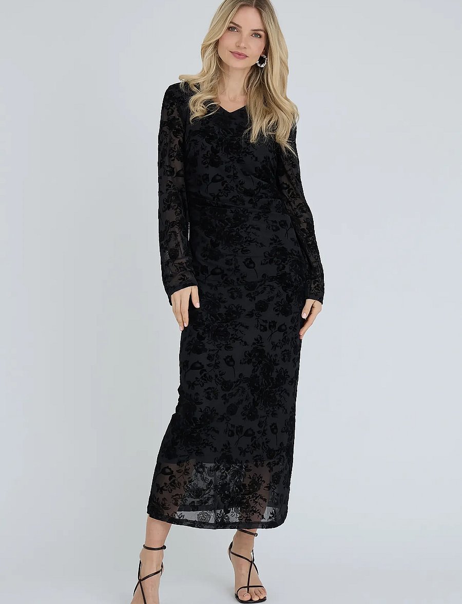 A-View - Clausine dress - midi kjoler - black - 0